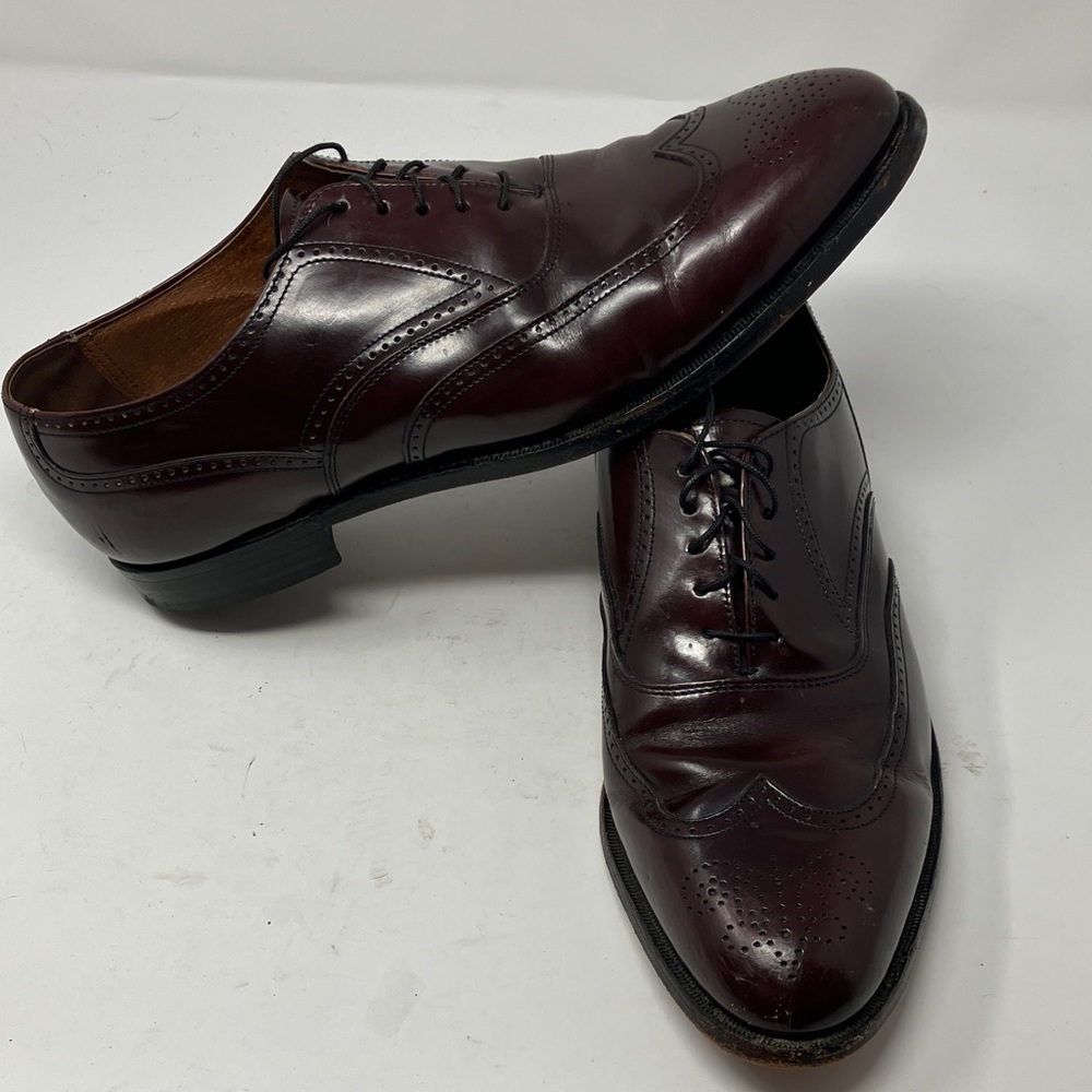 Bostonian 26238 Wingtip Oxford Dress Shoes Men’s 12M Made in USA Leather Brogue